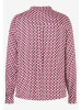More & More Bluse in Weiß/ Pink/ Schwarz