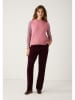 More & More Bluse in Weiß/ Pink/ Schwarz
