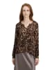 CARTOON Bluse in Camel/ Schwarz