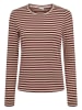 NÜMPH Longsleeve "Nurixie" beige/bordeaux