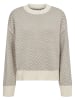 NÜMPH Sweter "Nuravissi" w kolorze szaro-kremowym