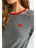 NÜMPH Shirt "Nualexa" grijs/rood