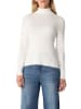 comma Rollkragenpullover in Weiß