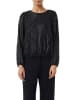 comma Bluse in Schwarz