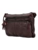 HIDE & STITCHES Leren schoudertas bruin - (B)23 x (H)17 x (D)3,5 cm