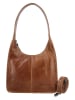 HIDE & STITCHES Leder-Schultertasche in Hellbraun - (B)30 x (H)33 x (T)8 cm