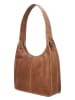 HIDE & STITCHES Leren schoudertas lichtbruin - (B)30 x (H)33 x (D)8 cm