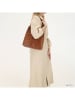 HIDE & STITCHES Leder-Schultertasche in Hellbraun - (B)30 x (H)33 x (T)8 cm