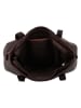 HIDE & STITCHES Leren schoudertas bruin - (B)34 x (H)13 x (D)26 cm
