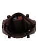 HIDE & STITCHES Leren schoudertas bruin - (B)34 x (H)13 x (D)26 cm