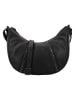 HIDE & STITCHES Leren schoudertas zwart - (B)26,5 x (H)16 x (D)6,5 cm