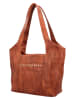 HIDE & STITCHES Leren schoudertas lichtbruin - (B)26 x (H)36 x (D)10 cm
