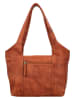 HIDE & STITCHES Leren schoudertas lichtbruin - (B)26 x (H)36 x (D)10 cm