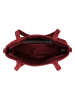 HIDE & STITCHES Leren schoudertas rood - (B)36 x (H)15 x (D)8 cm