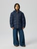 name it Doorgestikte jas "Marble" donkerblauw