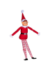 Hollybell Lalka "Christmas Elf" w kolorze czerwono-białym - dł. 40 cm