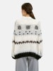 Milano Italy Cardigan in Weiß/ Hellblau/ Schwarz