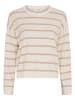 MOSS COPENHAGEN Longsleeve "Maura Rachelle" in Weiß/ Beige