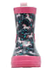 Kangaroos Gummistiefel "K-Rain" in Dunkelblau/ Pink