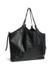 Pieces Schultertasche "Amanda" in Schwarz - (B)40 x (H)33 x (T)7 cm