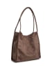 Pieces Schoudertas "Elisa" bruin - (B)32 x (H)32 x (D)12 cm