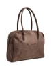 Pieces Torebka "Elisa" w kolorze brązowym - 35 x 26 x 10 cm