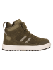 Trollkids Leder-Sneakers "Grimstad" in Khaki