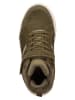 Trollkids Leder-Sneakers "Grimstad" in Khaki