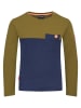 Trollkids Longsleeve "Bergen" in Khaki/ Blau