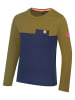 Trollkids Longsleeve "Bergen" in Khaki/ Blau