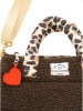 Zwillingsherz Henkeltasche "Teddy Leo Classic" in Braun - (B)29 x (H)20 x (T)7 cm