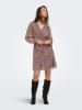 ONLY Jurk beige/bordeaux