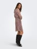 ONLY Jurk beige/bordeaux