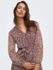 ONLY Jurk beige/bordeaux