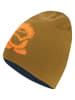 Trollkids Wende-Beanie "Troll" in Khaki/ Dunkelblau