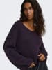 JDY Pullover in Aubergine