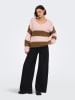 JDY Pullover in Rosa/ Hellbraun