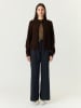 YAS Cardigan in Dunkelbraun
