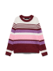 Vero Moda Pullover in Bordeaux/ Weiß/ Lila