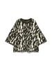 Vero Moda Pullover in Dunkelgrün/ Weiß