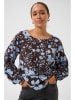 Kaffe Bluse in Braun/ Hellblau