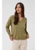 Kaffe Pullover in Oliv