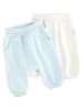 COOL CLUB 2er-Set: Sweathosen in Hellblau/ Creme