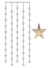 STAR Trading Zasłona świetlna LED w kolorze czarnym z gwiazdami - 90 x 200 cm