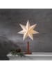 STAR Trading Standleuchte "Karo Mini" in Beige - (B)43 x (H)70 cm