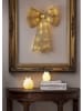STAR Trading Figurka dekoracyjna LED "Rozy" w kolorze białym - wys. 14 x Ø 12 cm