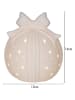 STAR Trading Figurka dekoracyjna LED "Rozy" w kolorze białym - wys. 14 x Ø 12 cm