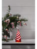 STAR Trading LED-Dekofigur "Candy Tree" in Rot/ Weiß - (H)15 x Ø 8,5 cm