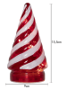 STAR Trading LED-Dekofigur "Candy Tree" in Rot/ Weiß - (H)15 x Ø 8,5 cm