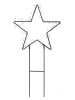 STAR Trading Led-tuinsteker "Barlumi" zwart - (B)40 x (H)80 cm
